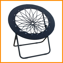 Черный сетки круглый складной стул банджи 
